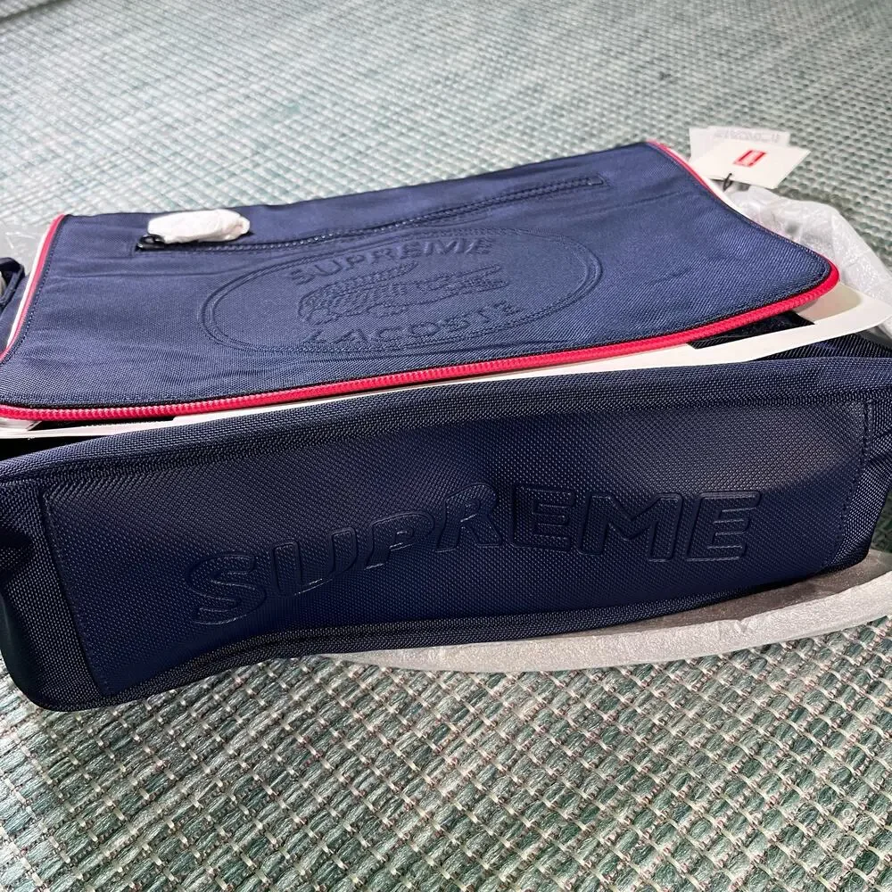 Supreme x‎ Lacoste Messanger Bag 2019 Navy Blue NEW 100% Authentic